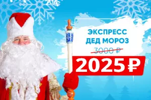 Акция: Экспресс Дед Мороз за 2025 рублей!